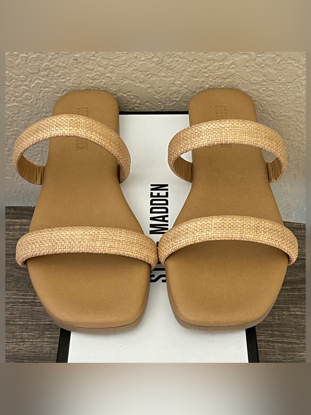 Steve Madden Women's Nest Sandals Natural Color Size-9
